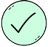 ✓